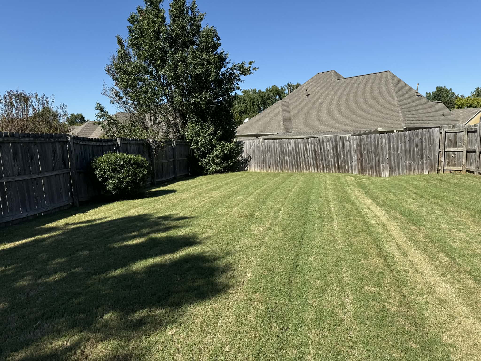 Striped Lawn Finish